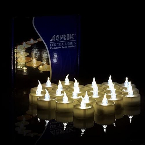 AGPtEK 24 Adet Led Tea Lights