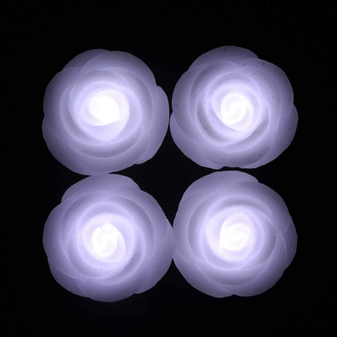 Acmee iek eklinde Led Mum Set (4 Adet)