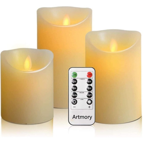 Artmory Krem LED Mum (3 Adet)