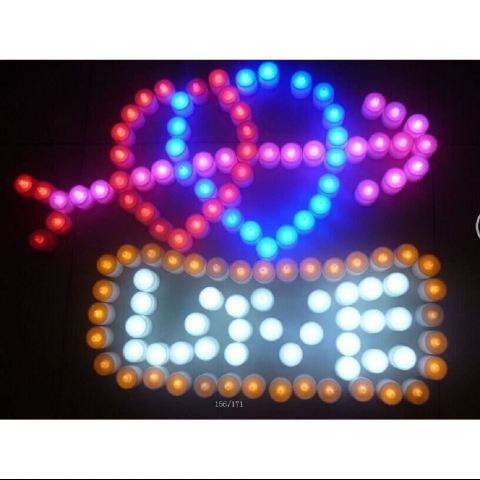 Little bees Renkli Led Mum Seti (24 Adet)