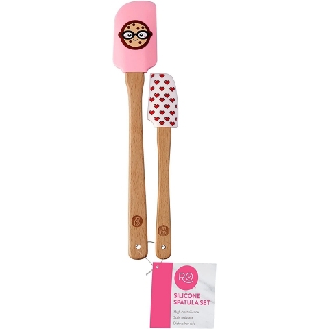 Wilton Silikon Spatula Seti (2 Para) (Pembe)