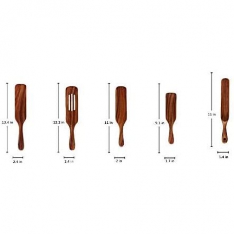 OXIDIZED Ahap Spatula Seti (5 Para) (Kahve)