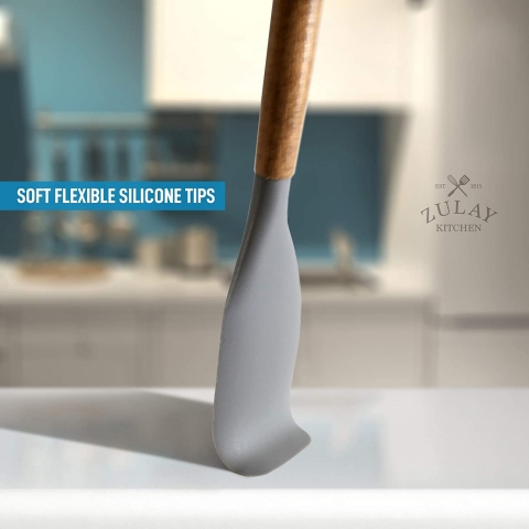 Zulay Kitchen Silikon Spatula Seti (5 Para)(Gri)