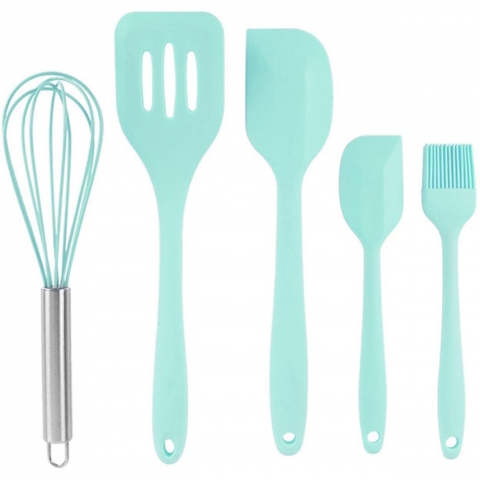 BvCook Silikon Spatula Seti (5 Para) (Mavi)