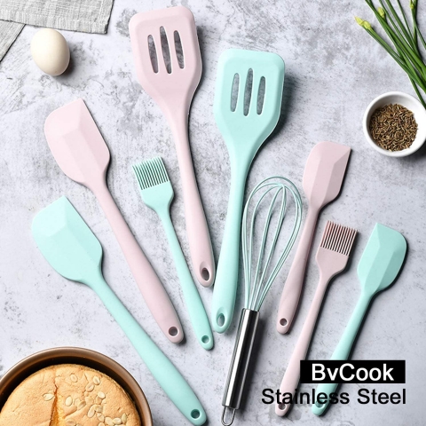 BvCook Silikon Spatula Seti (5 Para) (Mavi)