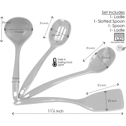 Reston Lloyd Silikon Spatula Set (4 Para) (Turuncu)