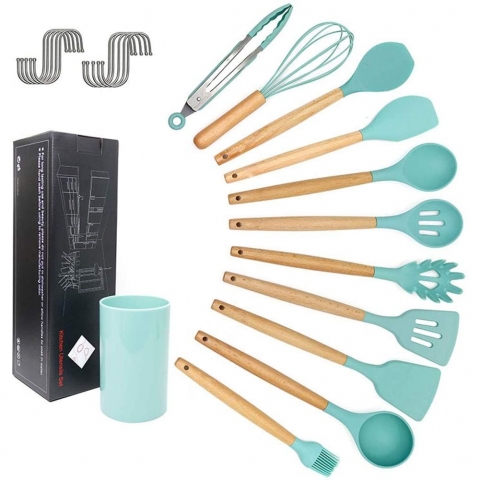 Zulay Kitchen Silicone Spatula Set with Durable Stainless Steel Core -  Orange, 4 - Fred Meyer