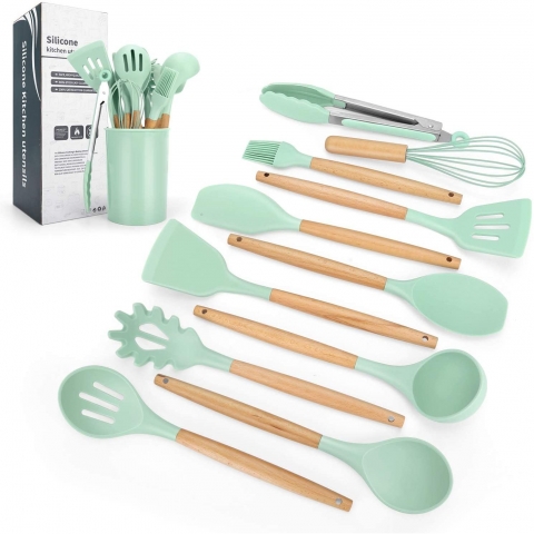 Zulay Kitchen Silicone Spatula Set with Durable Stainless Steel Core -  Orange, 4 - Fred Meyer