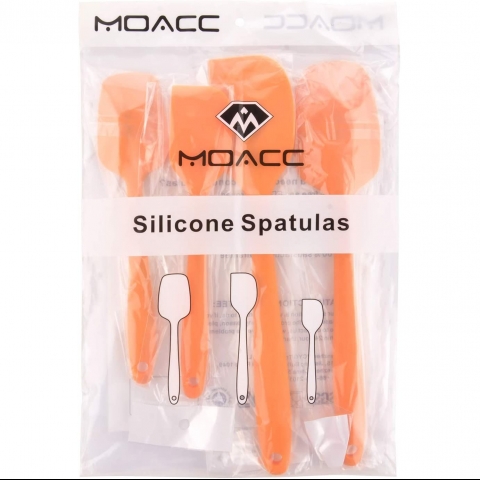 MOACC Silikon Spatula Set (Turuncu)(4 Adet)