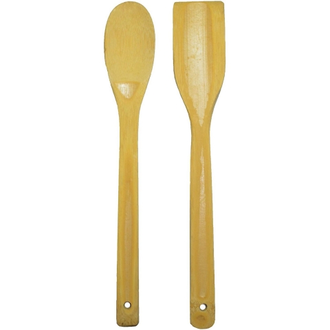 S&L SUPPORT LINE Bambu Spatula Seti (2 Para) (Kahverengi)