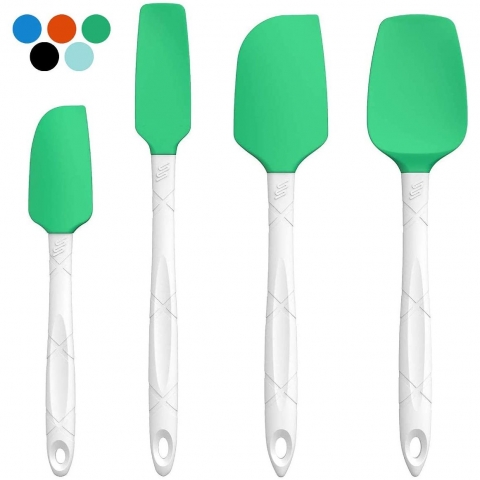 M KITCHEN WORLD Silikon Spatula Set (4 Adet)(Yeil)