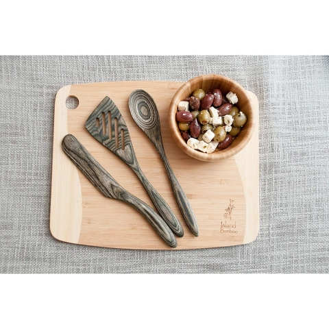 Crate Collective Exotic Pakkawood Spatula Set (7 Para)(Yeil)