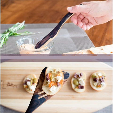 Crate Collective Exotic Pakkawood Spatula Set (7 Para)(Kahve)