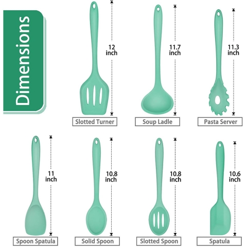 P&P CHEF Silikon Mutfak Gereleri Seti (7 Para)(Mint)