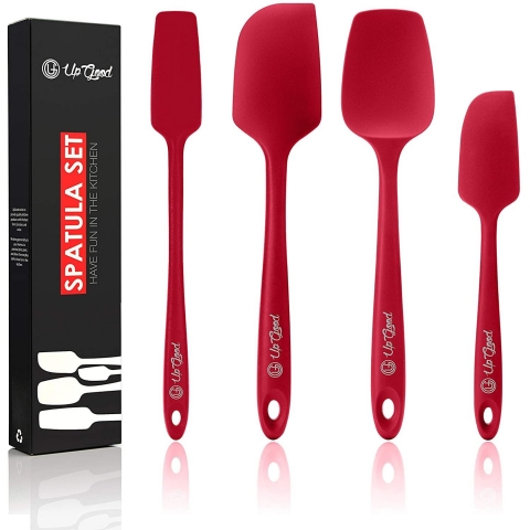 UpGood Silikon Spatula Set (Krmz)(4 Para)