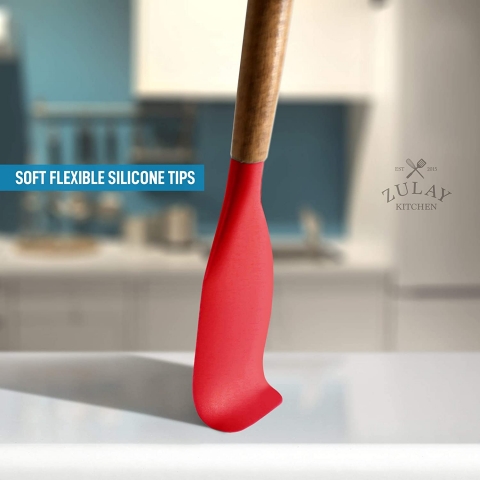 Zulay Kitchen Silikon Spatula Seti (5 Para)(Krmz)