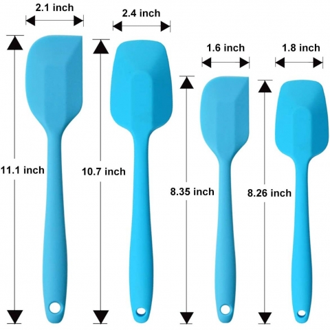 MOACC Silikon Spatula Set (Mavi)(4 Adet)