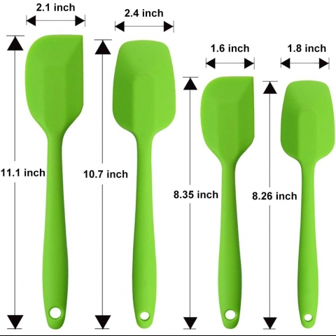 MOACC Silikon Spatula Set (Yeil)(4 Adet)