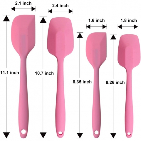 MOACC Silikon Spatula Set (Pembe)(4 Adet)