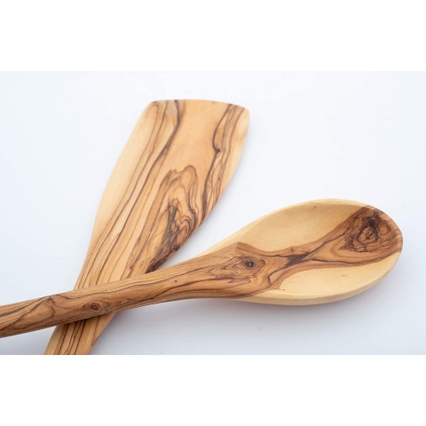 Olive Wood Ahap Spatula Set (2 Adet)