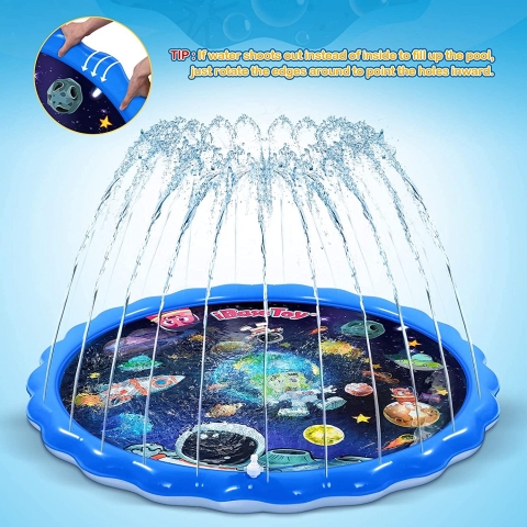 iBaseToy Sprinkler ime ocuk Su Oyun Mat (170cm)(Uzay)