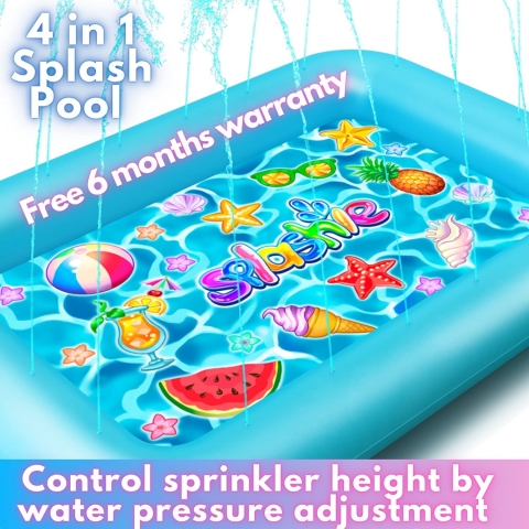 Splashie Sprinkler ocuk Su Oyun Mat (208cm)