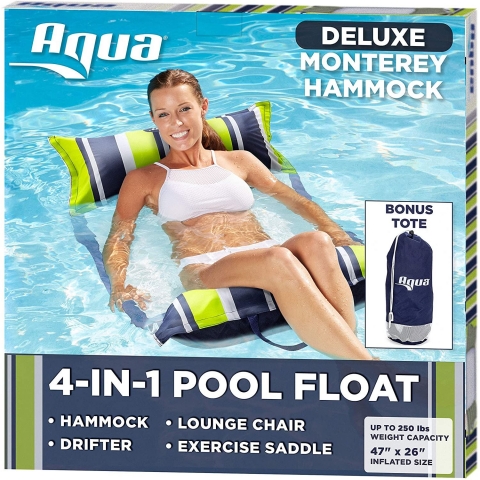 Aqua LEISURE 4 l ime Deniz Yata Seti (Lacivert-Yeil-Beyaz)