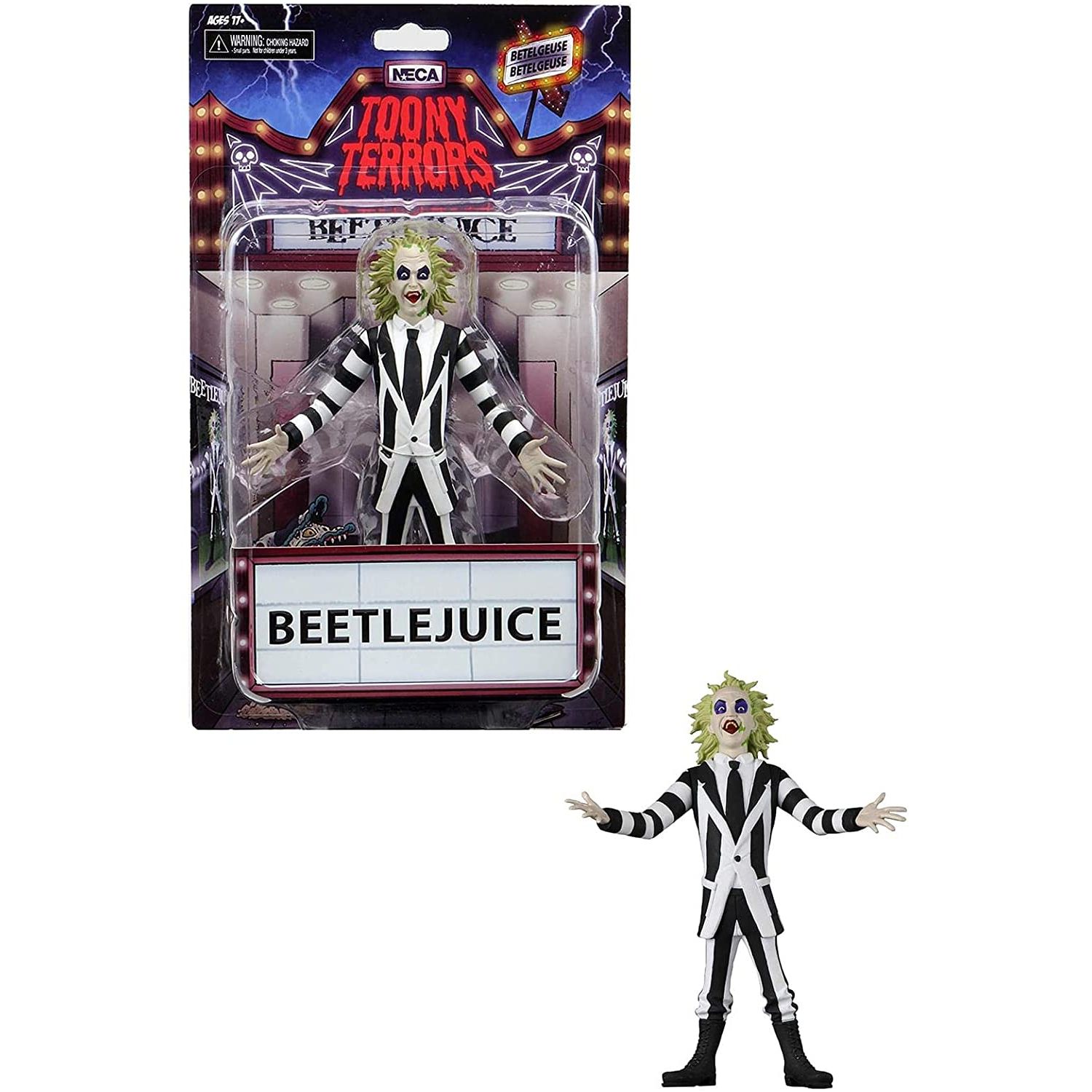 NECA Toony Terrors Series 4 Beetlejuice Aksiyon Fig r 15.2cm 55690