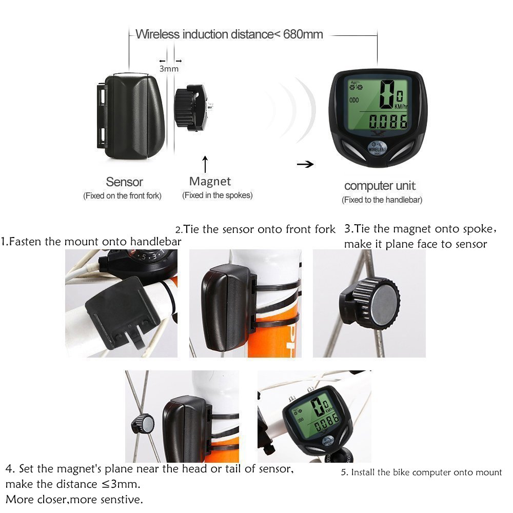 Sy bicycle speedometer on sale