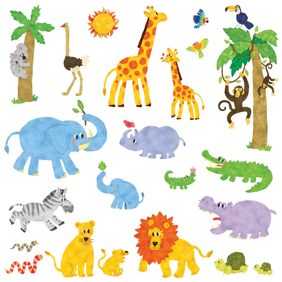 Животные джунглей для дошкольников