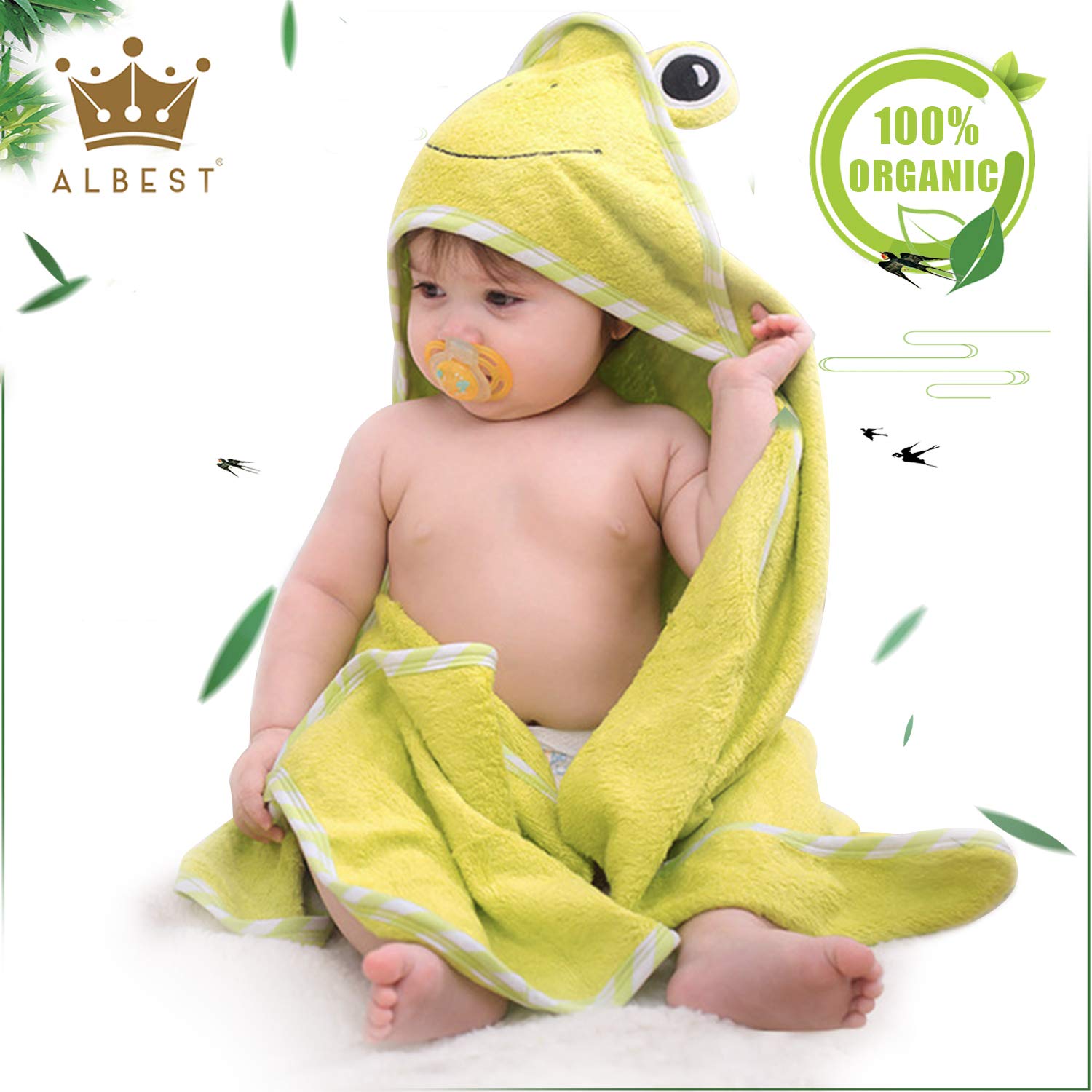 ALBEST Organik Bamboo Bebek Banyo Havlusu 36266