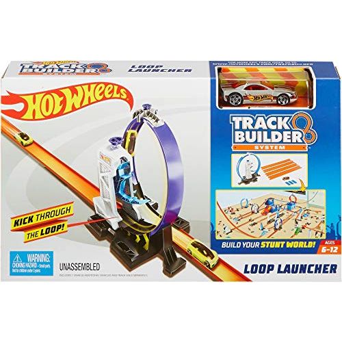 Hot wheels track builder loop launcher on sale playset