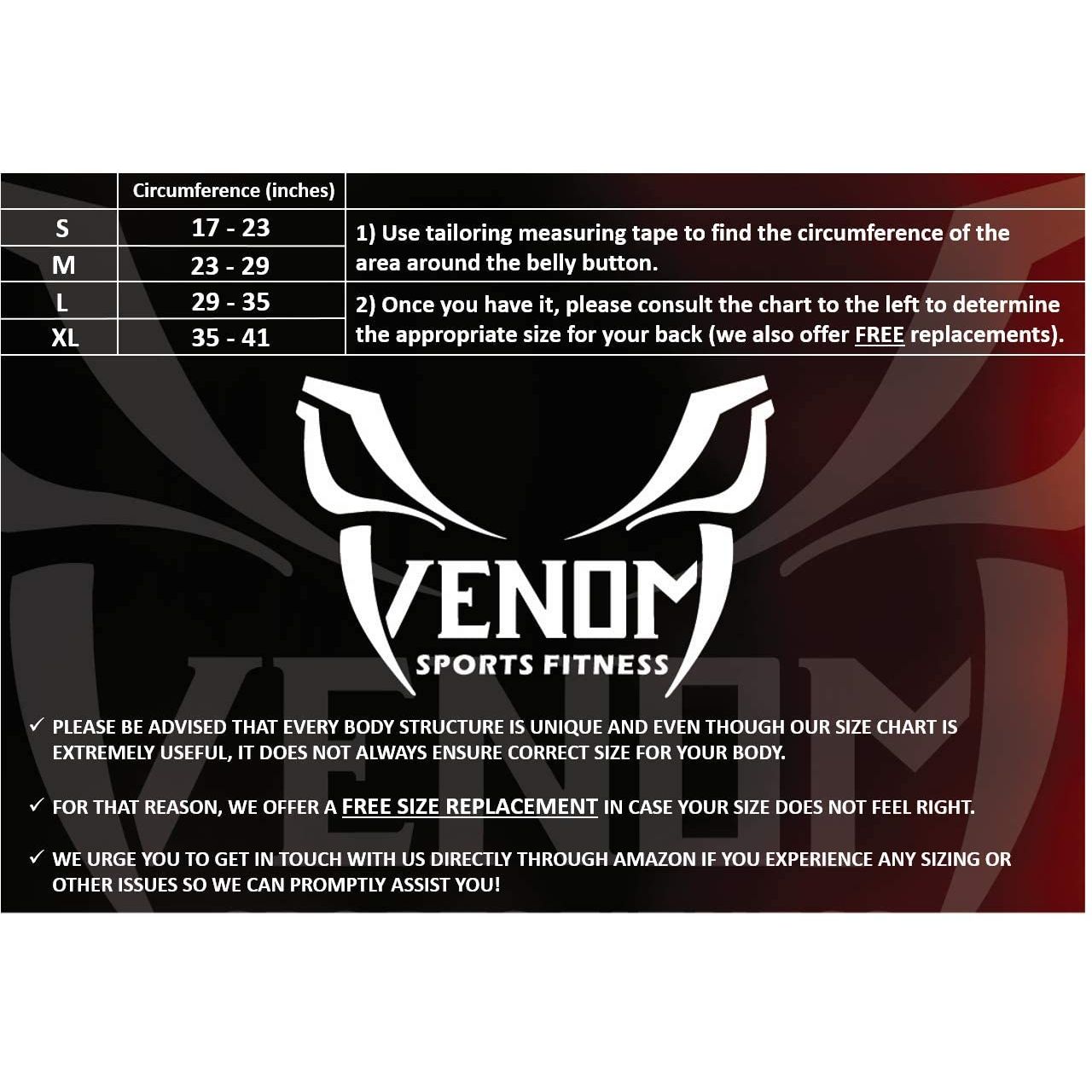 Venom Sports Fitness Unisex XL Beden Dik Duruş Korsesi (Siyah) 40192