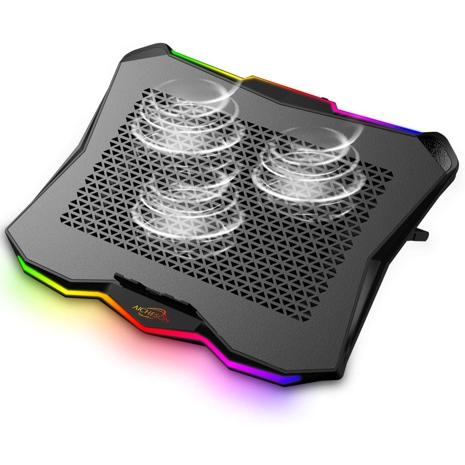 Подставка охлаждающая 15.6. RGB подставка для ноутбука.