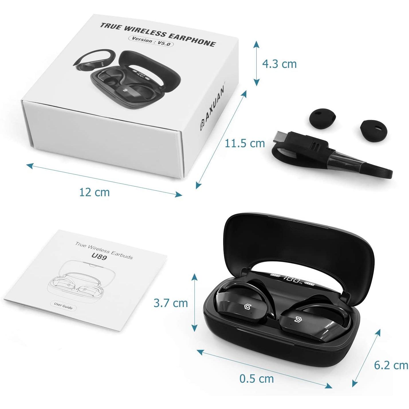 axuan true wireless earbuds