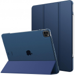 MoKo Kalem Blmeli iPad Air Klf (11 in)(6.Nesil)-Navy Blue