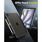 MoKo Kalem Blmeli iPad Air Klf (11 in)(6.Nesil)-Space Gray