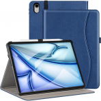 Ztotop Deri iPad Air 6.Nesil Klf (11 in)-Blue