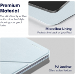 PITAKA Manyetik iPad Air/Pro Klf (11 in)-Light Blue