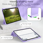 ZryXal Kalem Blmeli iPad Pro M4 Klf (11 in)-Clove Purple