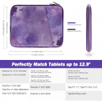 MoKo Su Geirmez Tablet antas (9/11 in)-Purple Staryy Sky