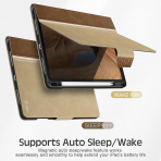 KingBlanc Deri iPad Pro M4 Klf (13 in)-Beige Camel 