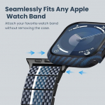 PITAKA  Apple Watch 9/8/7 45mm Bumper Klf-Black Blue