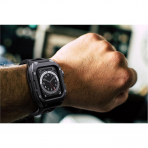 GELISHI Silikon Apple Watch 9/8/7 Kay (44mm)-Matte Black