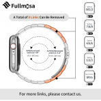 Fullmosa Apple Watch 9/8/7 Kay (42/44/45mm)-Silver