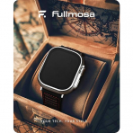 Fullmosa Apple Watch Deri Kay (41/40/38mm)-Midnight Black 