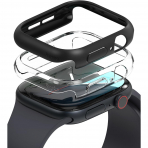 Rin gke Apple Watch 10 Bumper Klf (42mm)(2 Adet)-Clear Matte Black