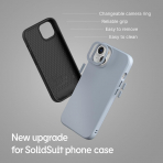 RhinoShield Apple iPhone 16 Pro Max SolidSuit Klf -Ash Grey