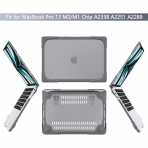 Batianda MacBook Air M2/M3 Standl Klf (13.6 in)-Grey