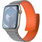 TiMOVO Apple Watch 41mm Manyetik Kay-Black Orange